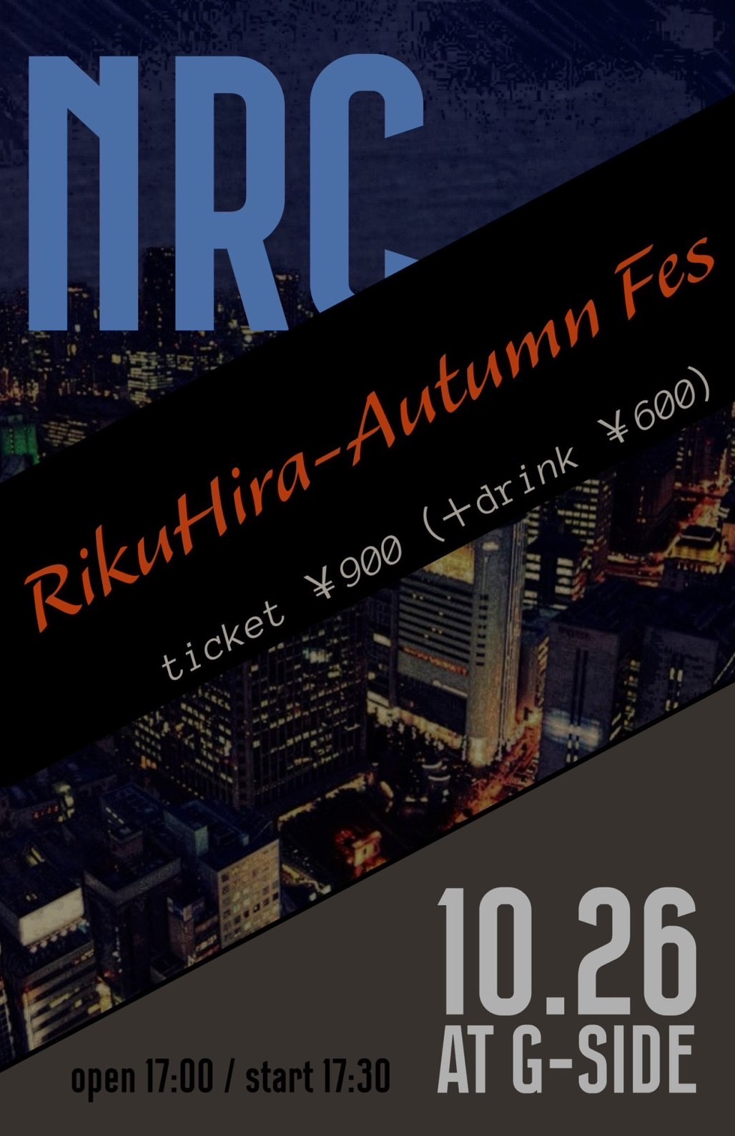 10月26日土曜日 NRC RikuHira-Autumn Fes